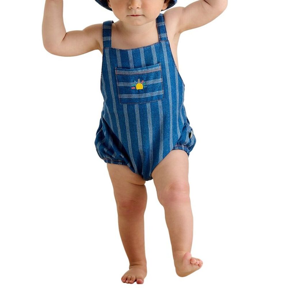 The Bonnie Mob Girls The Bonniemob Cotton Fleece Bubble Romper